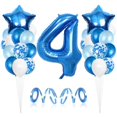 thumbnail image 2 of Birthday Balloon Set Foil Balloon 1-8 Years Old Balloon Set Balloon Set Party Decoration 6 Number, 2 of 9