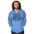 thumbnail image 3 of World's Greatest Farter Funny Fathers Zip Hoodie Sweatshirt Men Brisco Brands 5X, 3 of 6