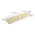Sink Faucet Mat Splash Guard, Silicone Drying Mat for Kitchen Counter
