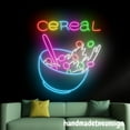 thumbnail image 4 of Handmadetneonsign Cereal Neon Wall Sign, Cereal Wall Art Decor, Breakfast Food Wall Decor, Kitchen Sign 58413, 4 of 5