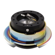 NRG Innovations NRG-SRK-250BK-MC NRG Innovations SRK-250BK-MC Steering Wheel Quick Release Adapter Gen 2.5 Black Body/Neo Chrome Ring