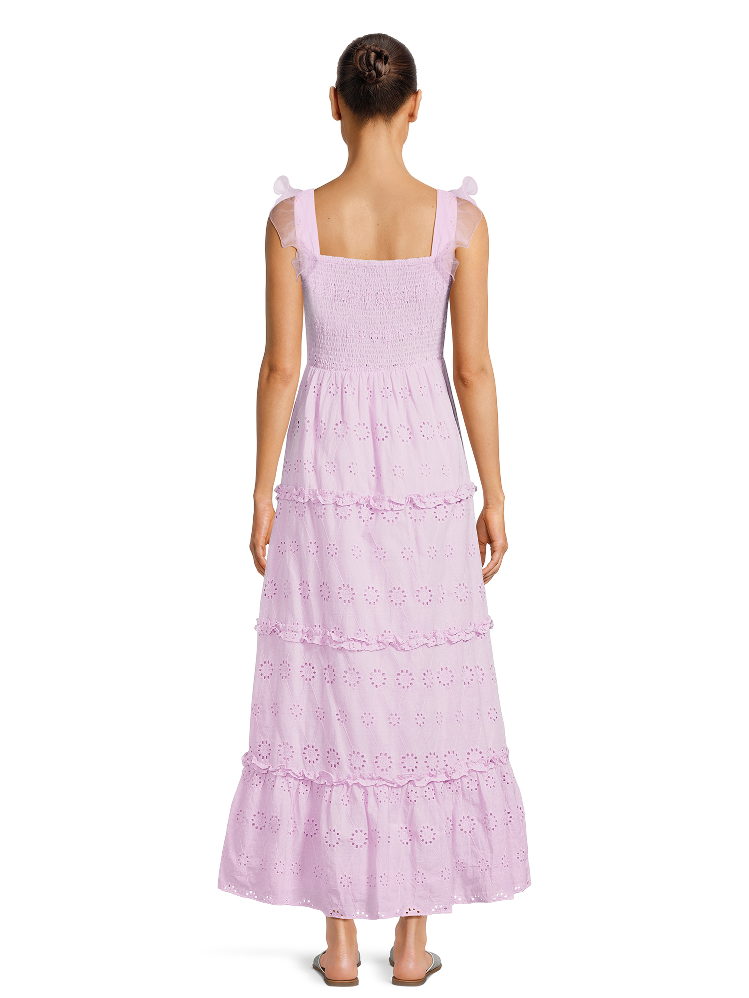 Label Rail x CheapChicFinds Women's Tiered Broderie Maxi Dress - image 5 of 7