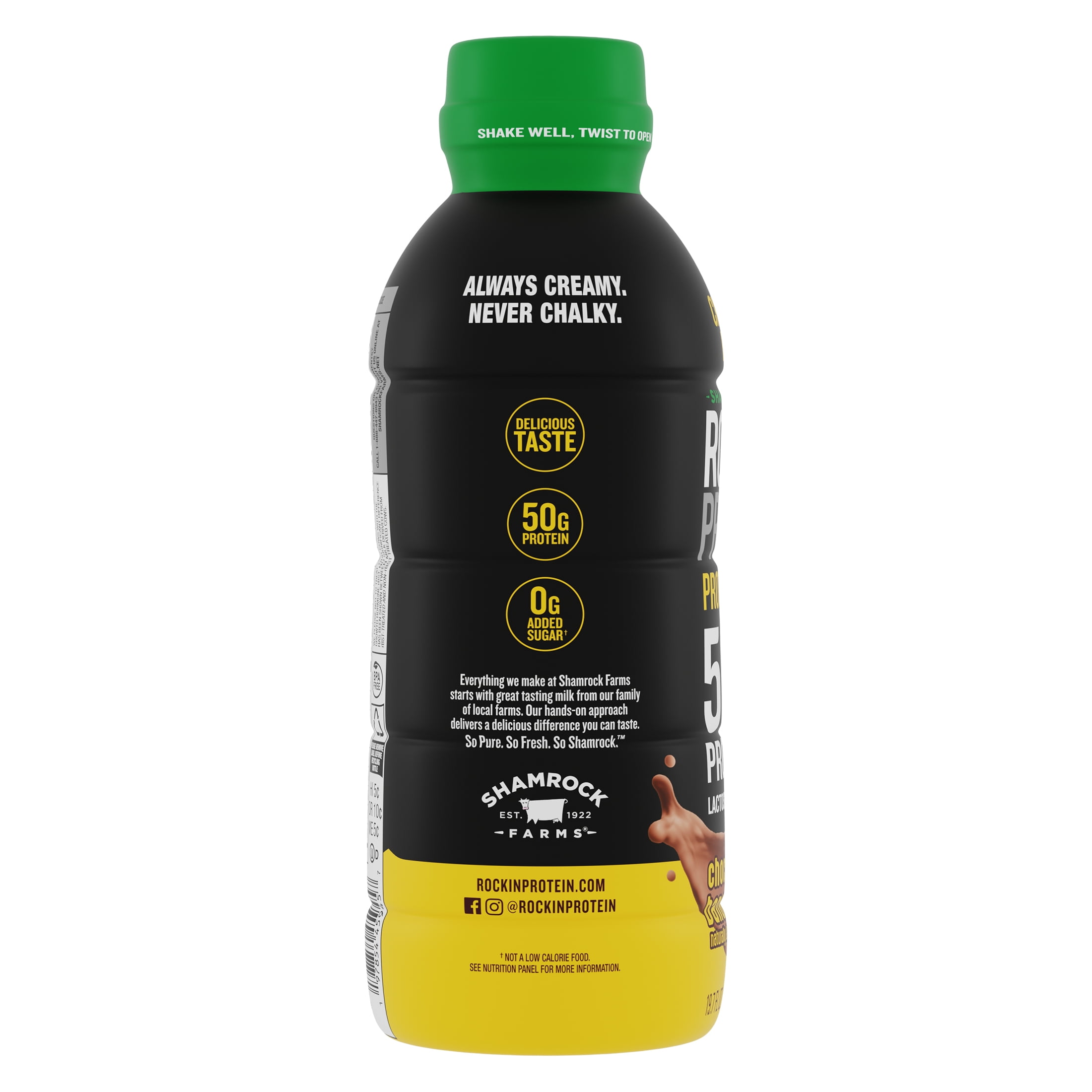 Shamrock Farms Rockin' Protein Max Chocolate Banana Milk, 19.7 fl oz