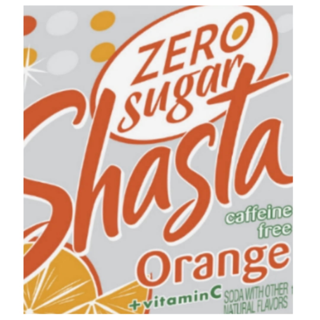 Shasta Zero Sugar Orange Soda - 24 Cans