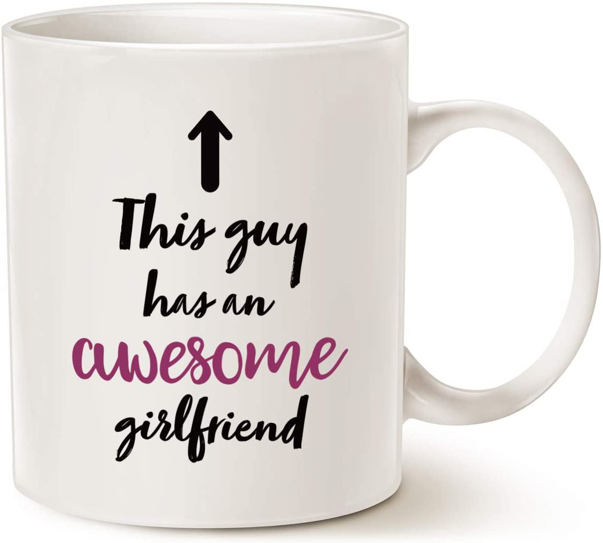 Valentines Day Gifts Boyfriend Coffee Mug, This Guy Has an Awesome  Girlfriend Funny Mug for Boyfriend, 11 Oz Present Ideas Cup 