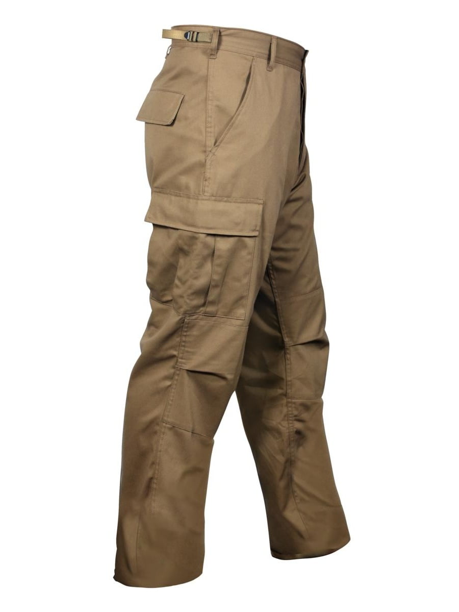 Military Style BDU Pants, Coyote Brown Mens Sizes - Walmart.com ...