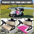 thumbnail image 4 of Whosucclay Easy to Install Seat Cover for Beach Outdoors, Breathable Elastic Golf Cart Seat Cover, Purple Golf Pattern, 4 of 7