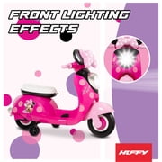 Huffy 6V Disney Minnie Mouse Euro Scooter Ride-On with Lights and Sounds, Ages 3-5