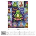 thumbnail image 4 of Nawypu Cute Green Frog Blanket Soft Cozy Flannel Frogs Blankets and Throws Bed Bedding Sofa Chair Home Decor, Best Birthday Christmas Frog Gifts for Adults Kids Women Girls, 4 of 6