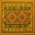 thumbnail image 1 of Ahgly Company Indoor Square Oriental Yellow Traditional Area Rugs, 7' Square, 1 of 4