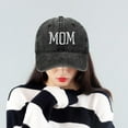 thumbnail image 4 of Gorra de béisbol bordada para mamá, regalo para el Día de la Madre, ideal para acampar al aire libre en el parque. Negro, 4 of 9