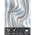 thumbnail image 7 of Blue Grey Stripes Cloth Napkins Set of 4 Reusable Dinner Napkins, Simple Striped Lines Minimalist Modern Cocktail Napkin Washable Table Napkins for Wedding/Holiday Party/Baby Shower 20"x20", 7 of 7