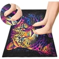 thumbnail image 4 of GZHJMY Tiger Kitchen Mat Soft and Absorbent Bath Mats for Bathroom Non Slip Quick Dry Shaggy Bath Carpet Machine Wash for Kitchen Bathroom Shower Home Decor 39x20 in, 4 of 7