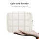 thumbnail image 3 of Bolsa de maquillaje E-Tree, bonita bolsa de cosméticos acolchada, blanca, 3 of 8