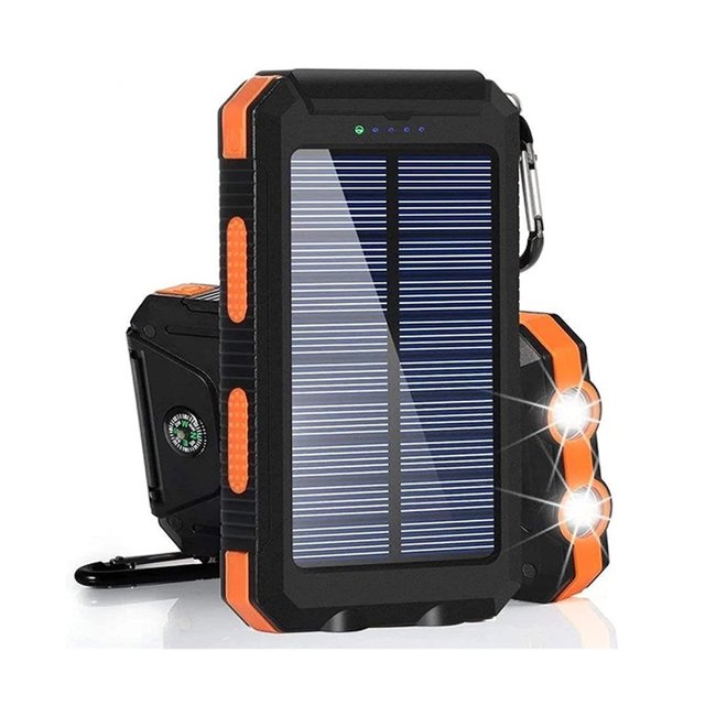 Camping Solar Power Bank 20000mah Fast Charging Portable Smartphone Charger