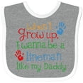 thumbnail image 3 of Inktastic Lineman Like Daddy Boys or Girls Baby Bib, 3 of 4