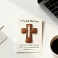 thumbnail image 5 of Leutsin A Pocket Blessing - Baseball Football Softball Cross Edition,Handmade Pocket-Sized Cross Gift for Christian Athletes,Inspirational Token for Teams & Youth Group Encouragement Decor,5.6", 5 of 9