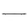 thumbnail image 3 of Linen Avenue Faceted Acrylic Single Window Curtain Rod Set, 48 to 86-inch, Matte Black, 3 of 5