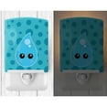 thumbnail image 2 of Caroline's Treasures BB7153CNL Weather Rain Drop Face Ceramic Night Light, 6x4x3", multicolor, 2 of 2