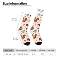 thumbnail image 2 of Fotbe Forest Squirrel Nuts Calcetas Largas con Estampado para Hombre y Mujer – Calcetas de Compresión Transpirables y Elásticas, Viajar y Uso Diario Talla 5-11, 2 of 6