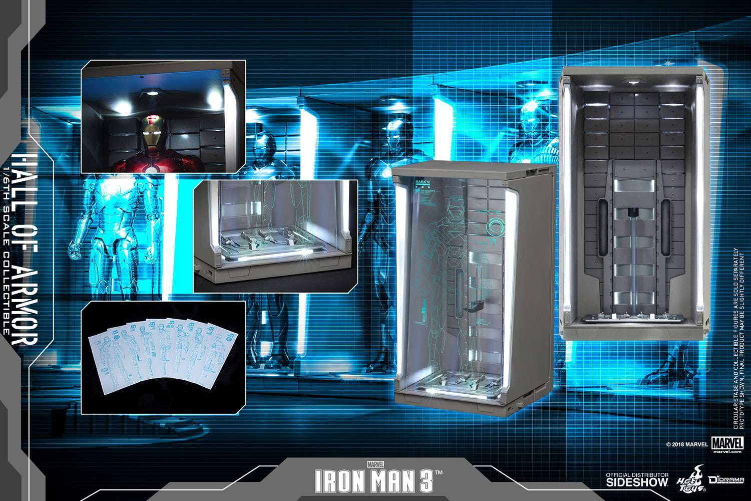 Iron Man 2 Hall of Armor - Single Bay Collectible Figure Accessory (2019 Re-Issue)