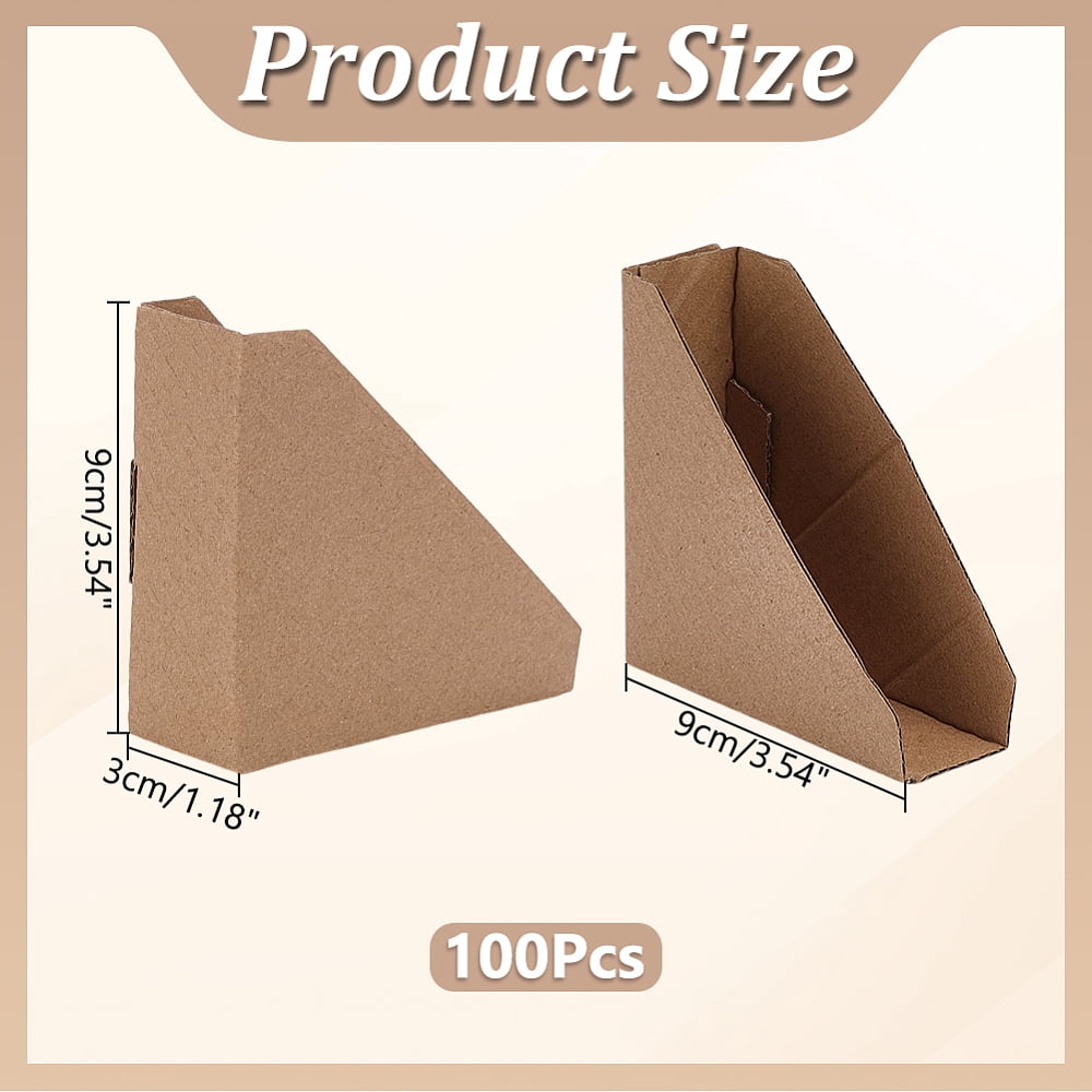 Triangle Paper Picture Frame Corner Protectors Painting Artworks Corner Guards Goldenrod 135x210x1.7mm