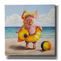 Epic Graffiti 'Baked Ham' by Lucia Heffernan, Canvas Wall Art, 18"x18"