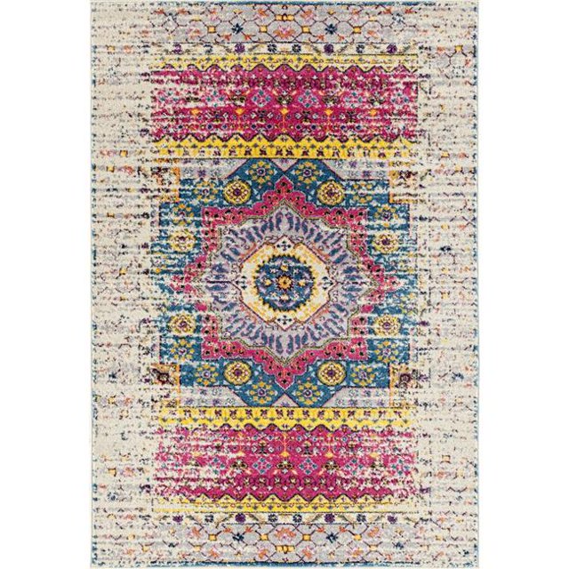 Amer Rug MAN350203 Tapis de Zone Manhattan 35 Tissé à la Machine 2 x 3 Pieds - Ivoire