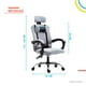 thumbnail image 3 of Silla de Escritorio Oficina Ergonómica Reclinable negro gris 6.49 pulg Titano TT-SOSRP, 3 of 8