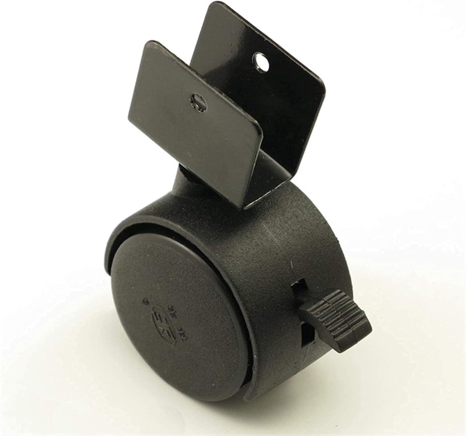 Gamvdout Plate Casters 5pcs/Set 44 mm Replacement Swivel Casters Furniture Office Chair Baby Crib Sofa Brake Plastic Rolling Roller Wheels Caster