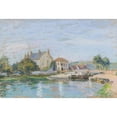 thumbnail image 3 of Alfred Sisley 18x13 Black Modern Framed Museum Art Print Titled - Houses on the Edge of the Gazonne Lock, 3 of 5