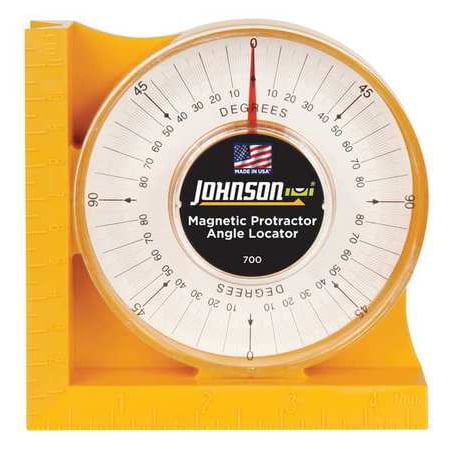 Johnson Protractor Angle Locator Magnetic Hi visibility Orange 700