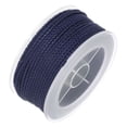 thumbnail image 3 of Nylon Hilo Cordel Rebordear Cordón 1,6mm Extrafuerte Trenzado Nylon Artesanía Cuerda para Pulseras Joyería Fabricación Bricolaje Artesanía 16M/52 Pies, Oscuro Azul, 3 of 7