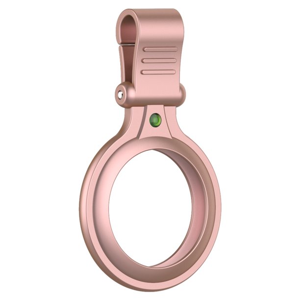 Dispositivo de seguimiento de llavero de la cubierta del rastreador de ubicación Reemplazo del protector de metal para Airtag, rosa roja Inevent EL002165-05