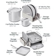 thumbnail image 6 of Caraway 31-Piece Ceramic Cookware Bundle - Fry Pans, Saucepans, Sauté Pan, Dutch Oven, Petite Cooker, Stir Fry, Rondeau, Stock Pot, Grill & Griddle Pans, Roasting Pan, Racks, Organizers - Marigold, 6 of 6