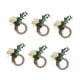 thumbnail image 1 of 6 anillos para servilletas, hebillas para servilletas, decoración de mesa, servilletas de madera Amarillo claro, 1 of 9