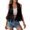 Black, variant on Women's Fringe Sleeveless Suede Hippie Vest Jacket, Open Front Western Cardigan with Tassel Detail, for Boho, Festival or Casual 70s Style Outfits Pink M