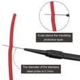 thumbnail image 3 of ORUYROP 4Pcs 0.7mm Test Probe Pins, Non-Destructive Insulation Wire Piercing Needle, Stainless Steel Back Probe Pins, Super Tip Multimeter Probes for Banana Socket Plug, Car Tester (Black&Red, 3 of 7