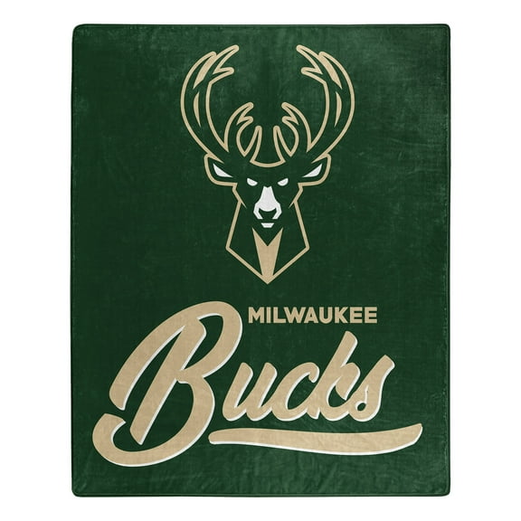 The Northwest Group Milwaukee Bucks 50" x 60" Signature Raschel Plush Throw Blanket