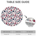 thumbnail image 6 of Red White Blue Baseballs and Stars Pattern Round Fitted Tablecloth with Elastic Edge,Dining Table Cover Waterproof,Outdoor Round Tablecloth for Camping,Dining,Indoor and Outdoor, 6 of 7