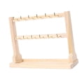 thumbnail image 4 of Jewelry Organizer Multi Tiers with Tray Wooden Stable Base Jewelry Display Stand 2 Tiers, 4 of 10