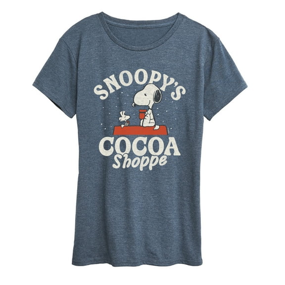 Peanuts - Snoopys Cocoa Shoppe - Women's Short Sleeve Graphic T-Shirt