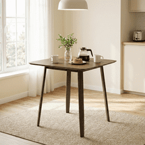 TrumanPick 36" Small Dining Table - Farmhouse Kitchen Table Wooden Square Table for Dining Room Home Office Living Room Furniture, Walnut