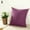 Dark Purple, variant on SPRING PARK Faux Suede Pillow Case Sofa Waist Throw Cushion Solid Cover Home Decor
