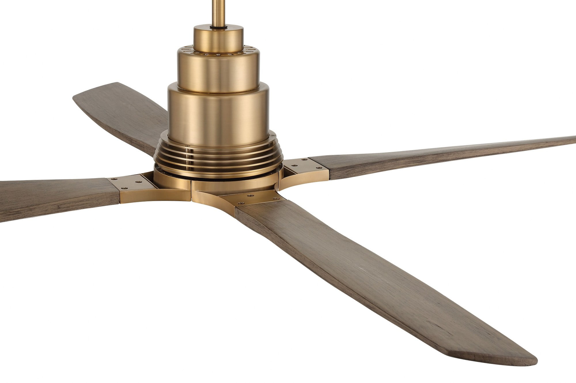 RIC60SB4 Craftmade Lighting Ricasso - 4 Blade Ceiling Fan with Light Kit In Contemporary Style-60 Inche Wide-Satin Brass Finish