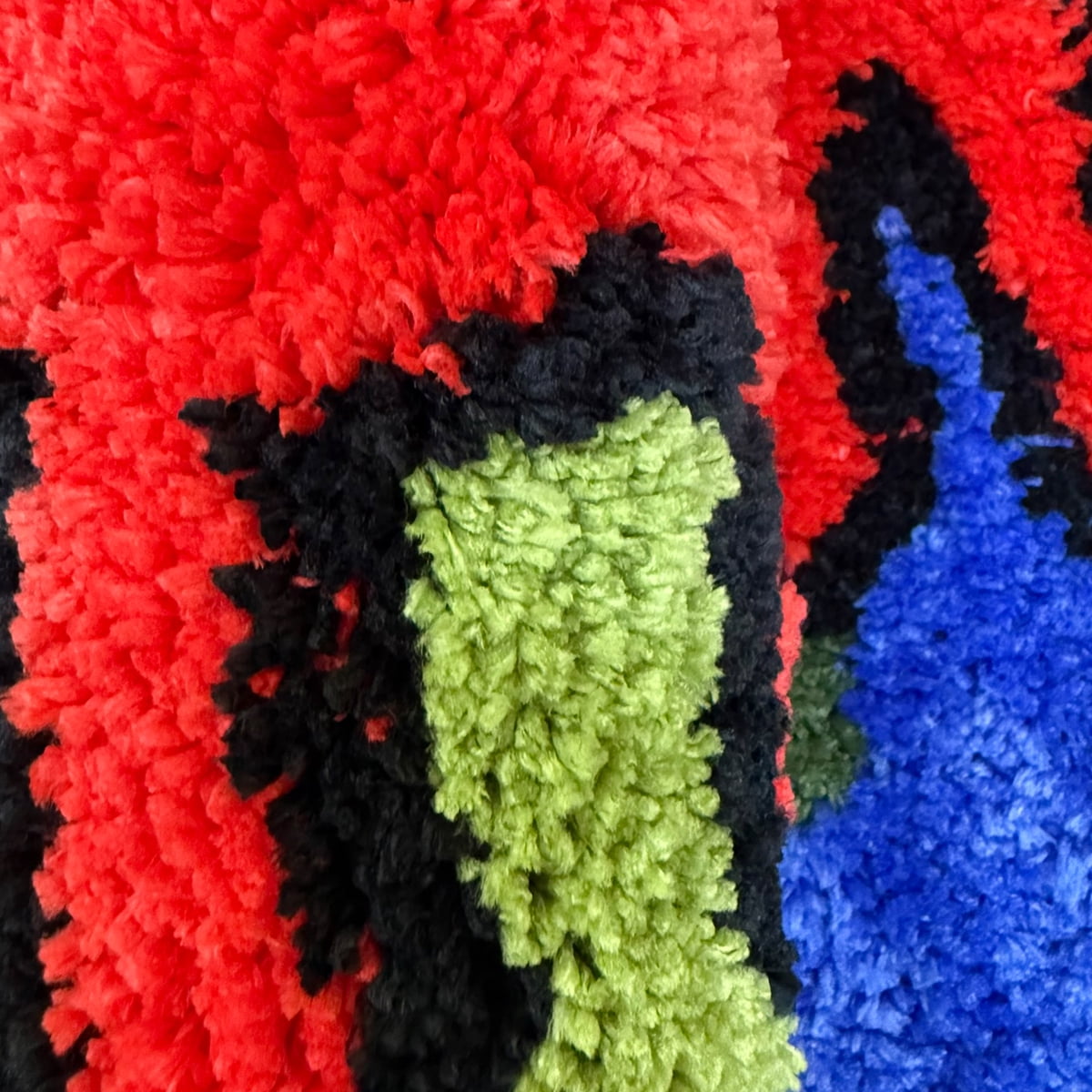 LAKEA Trendy The World Is Yours' Globe Tufted Rug Round Fluffy Shaggy Carpet Black Blue Green Red Non-Slip Absorbent Bath Mat Living