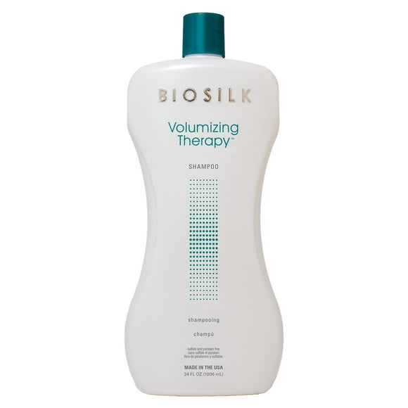 BioSilk Volumizing Therapy Shampoo, Gently Cleanses, Moisturizes & Builds Hair Body & Shine, Sulfate, Paraben & Cruelty-Free, 34 Oz
