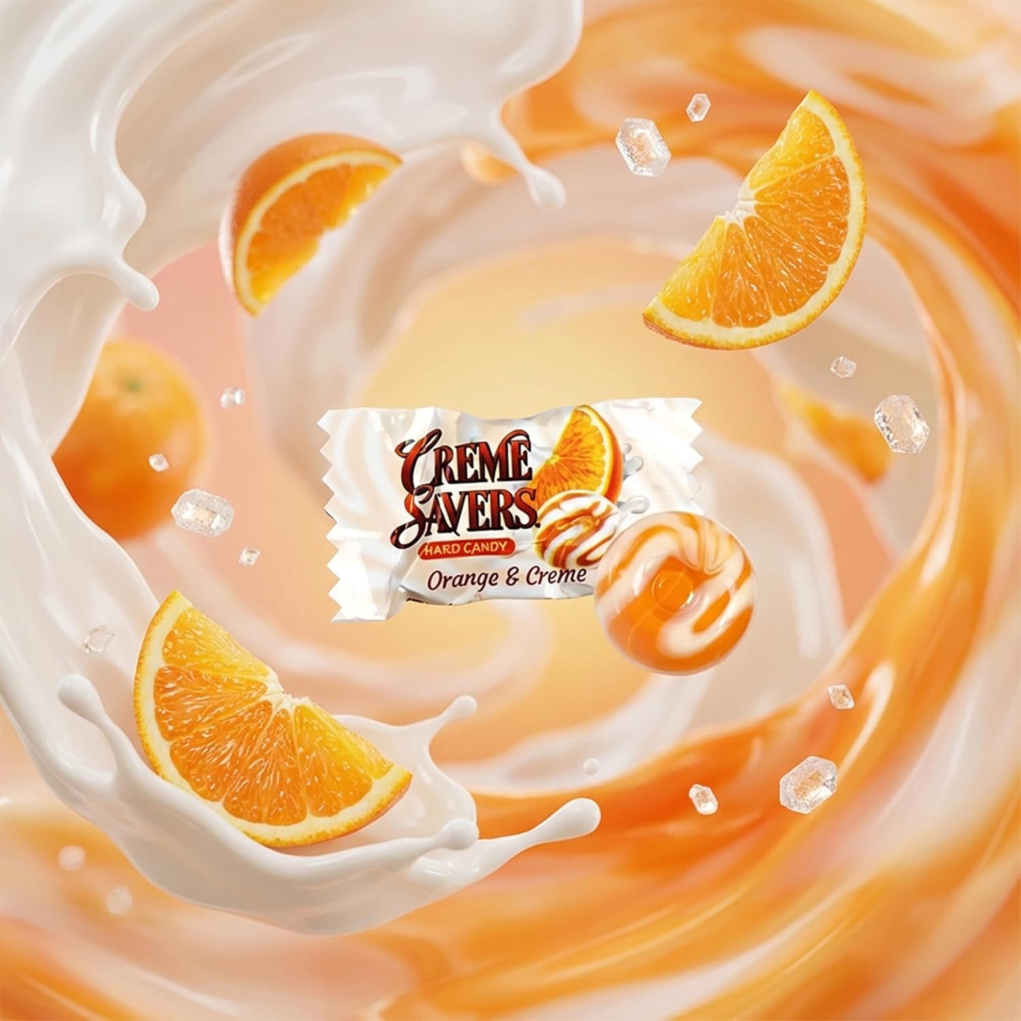 Creme Savers Orange & Creme Hard Candy, 6.25 oz Bags, 12 Pack
