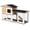 Yellow 455, variant on 6.6x6.6x4.9 ft Heavy Duty Dog Kennel with Waterproof Cover, Large Outdoor Dog Cage for Large Dogs, Galvanized Steel Fence Run with Secure Lock