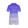 thumbnail image 3 of Girls Silk Pajamas Size 10-12 Printed Button Down Sleepwear Short Sleeve Top Shorts Soft Loungewear Satin Pj Set, 3 of 4